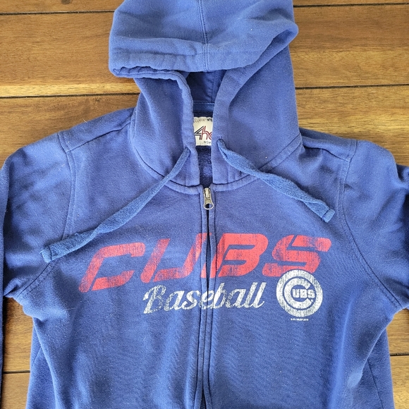 Chicago Cubs Full Zip Junior's Hoodie Size Medium - Picture 2 of 4